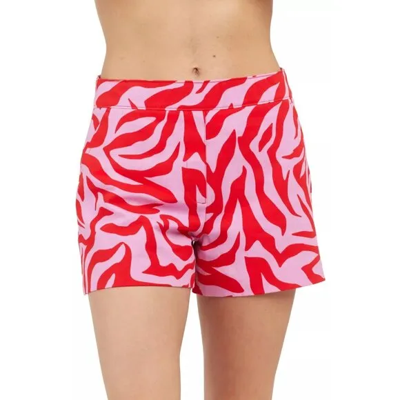 New SPANX ON THE GO PRINT 5.5&quot; SHORTS in Zebra Print  XL