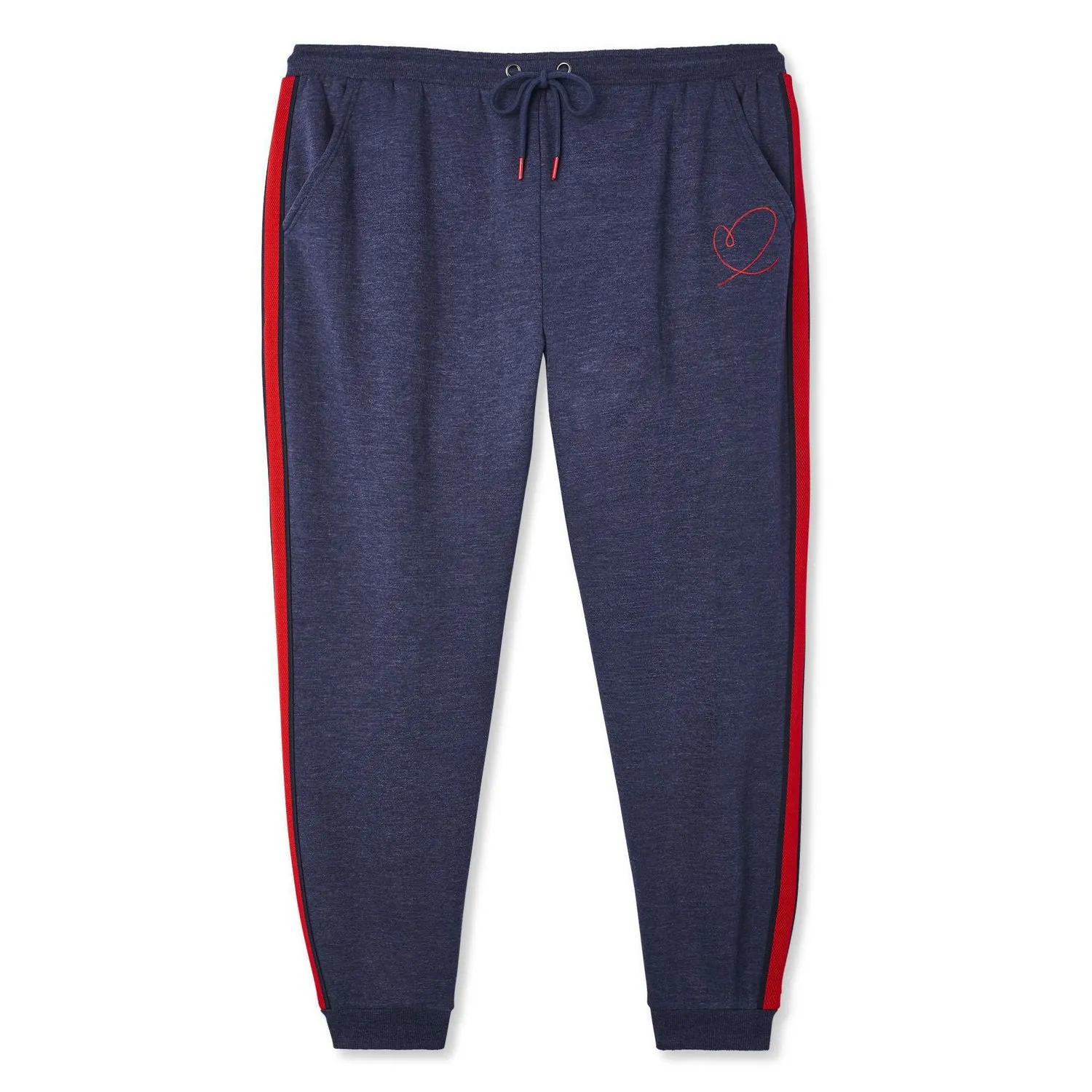 New with tags! Love Ellen DeGeneres Women’s Plus Fleece Joggers, Blue & Red, Sz 3X!