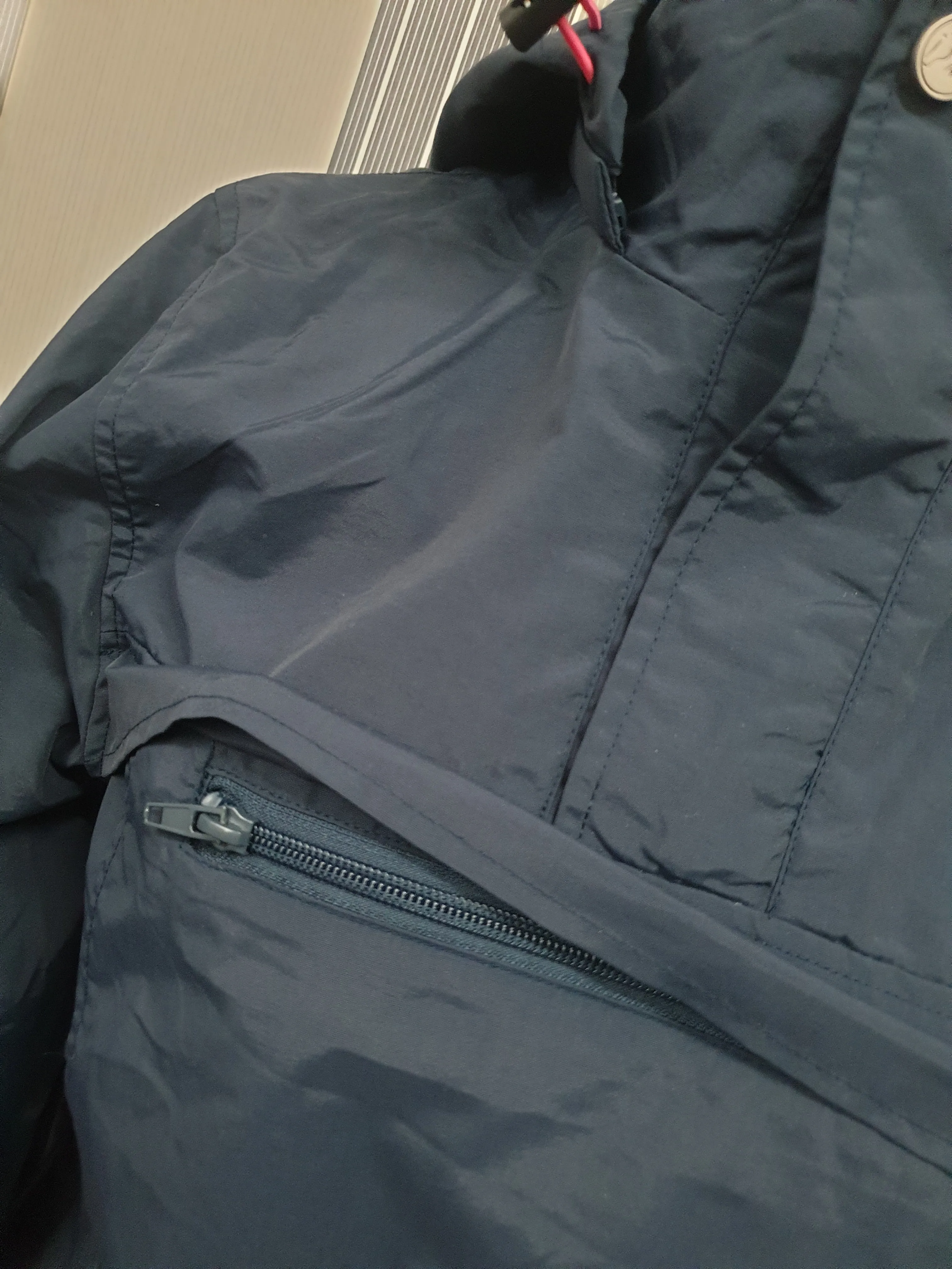 NEW WITH TAGS Navy HKM showerproof over head jacket FREE POSTAGE 🟢