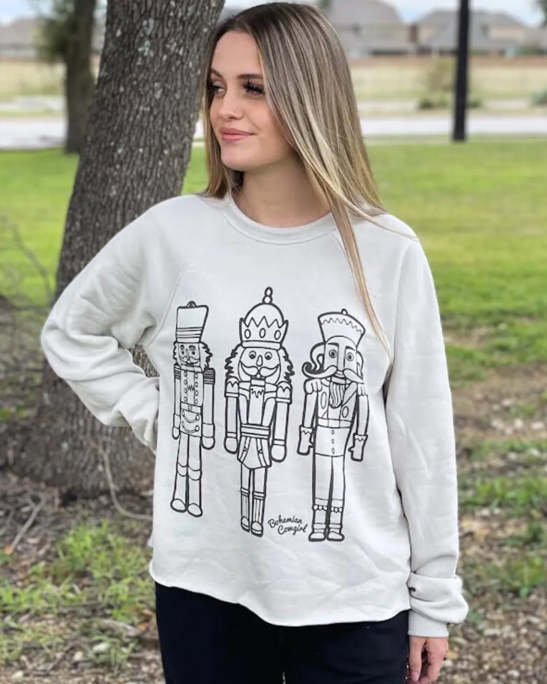 Nutcracker Outline Sweatshirt - Wholesale