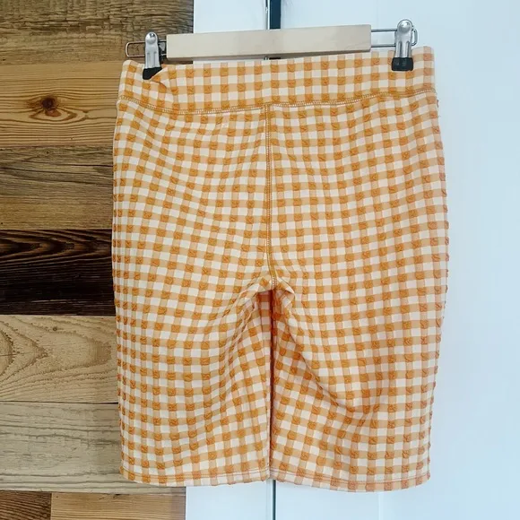 NWT Madewell Gingham Jacquard Biker Shorts Small