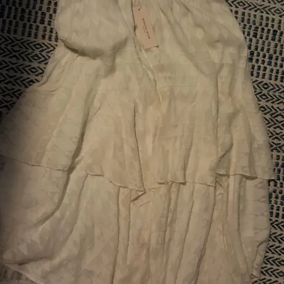 NWT REBECCA TAYLOR Ice Cap Fil Coupe skirt In Snow