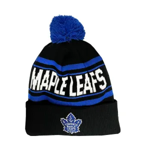 Outer Stuff NHL Jacquard Cuff Knit Pom Youth Toque - Toronto Maple Leafs Third