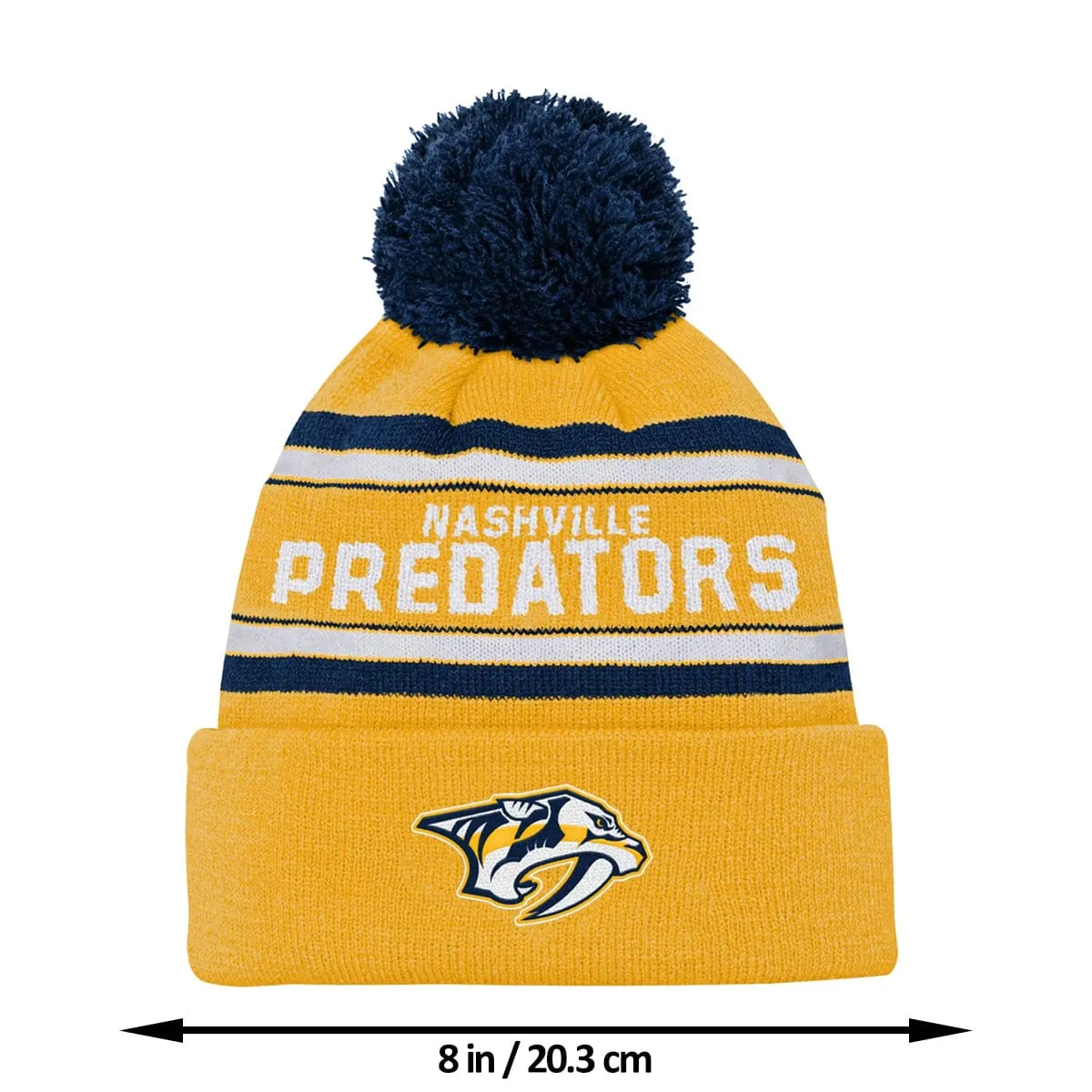 Outer Stuff NHL Jacquard Wordark Youth Toque - Nashville Predators