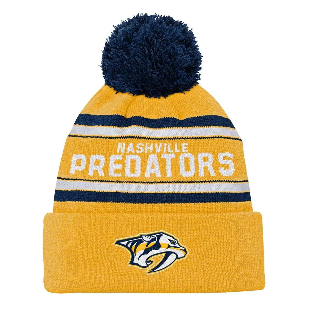 Outer Stuff NHL Jacquard Wordark Youth Toque - Nashville Predators