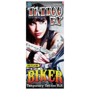 Outlaws Biker Temporary Tattoo