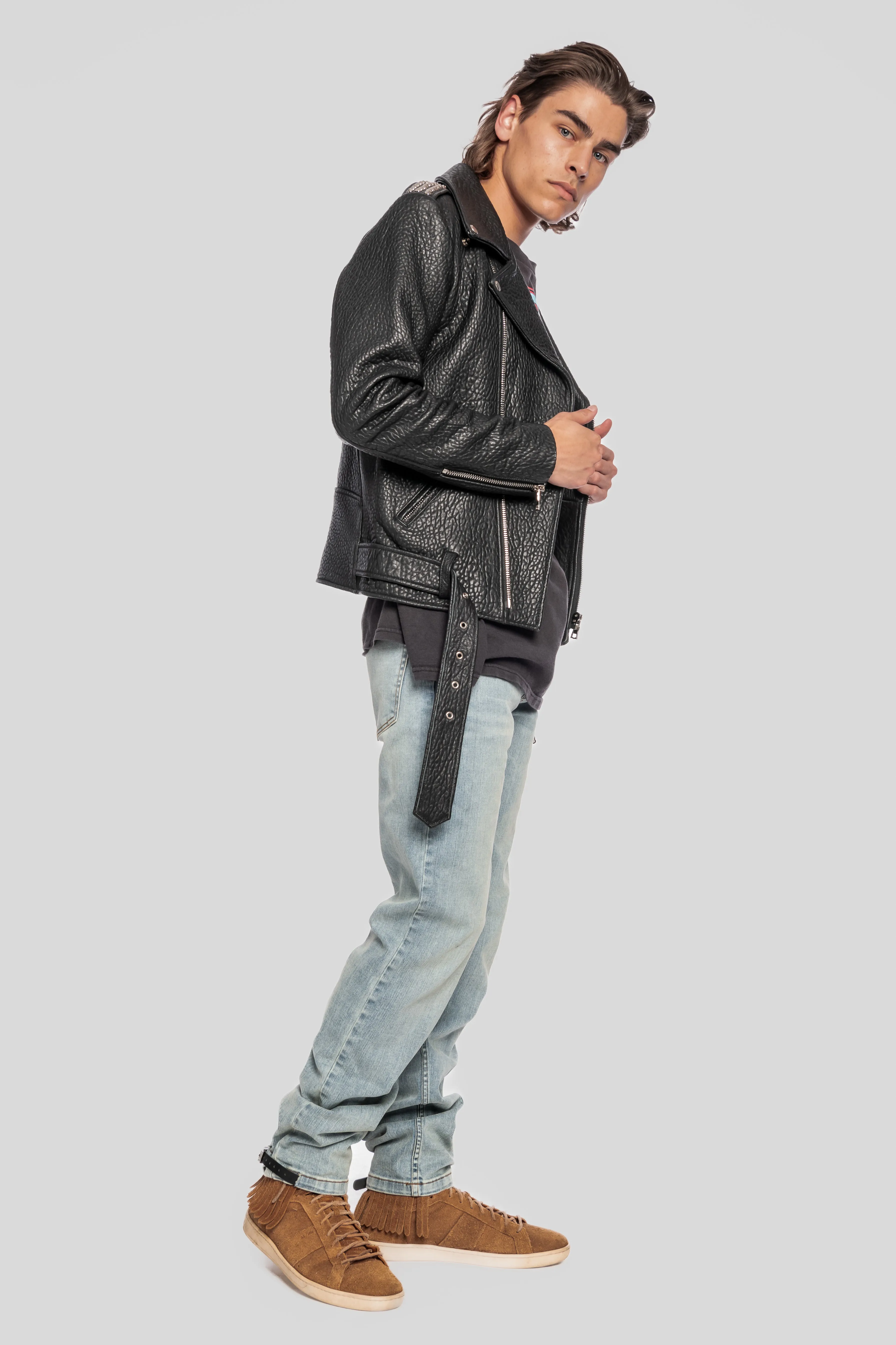 PEBBLED BIKER