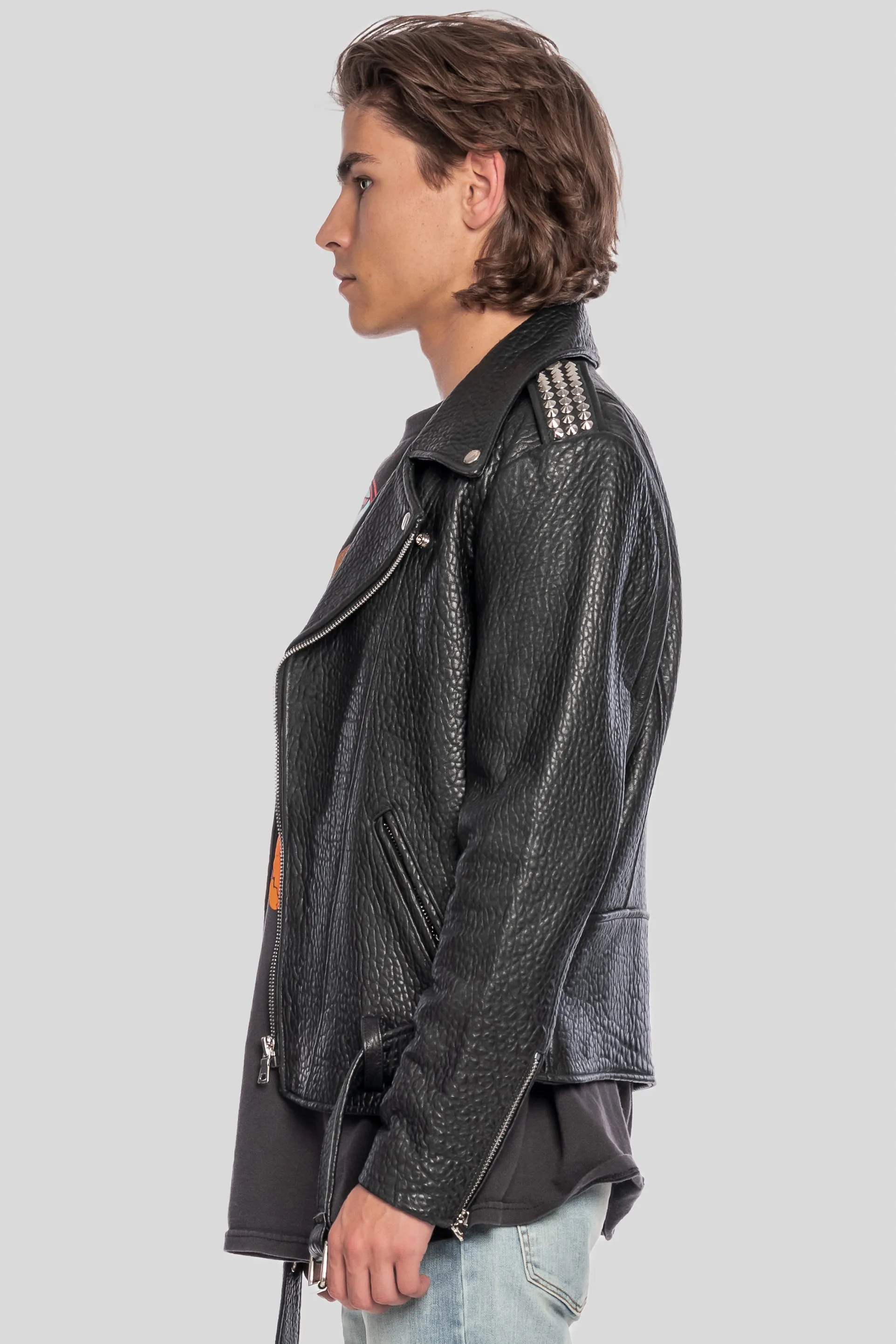PEBBLED BIKER