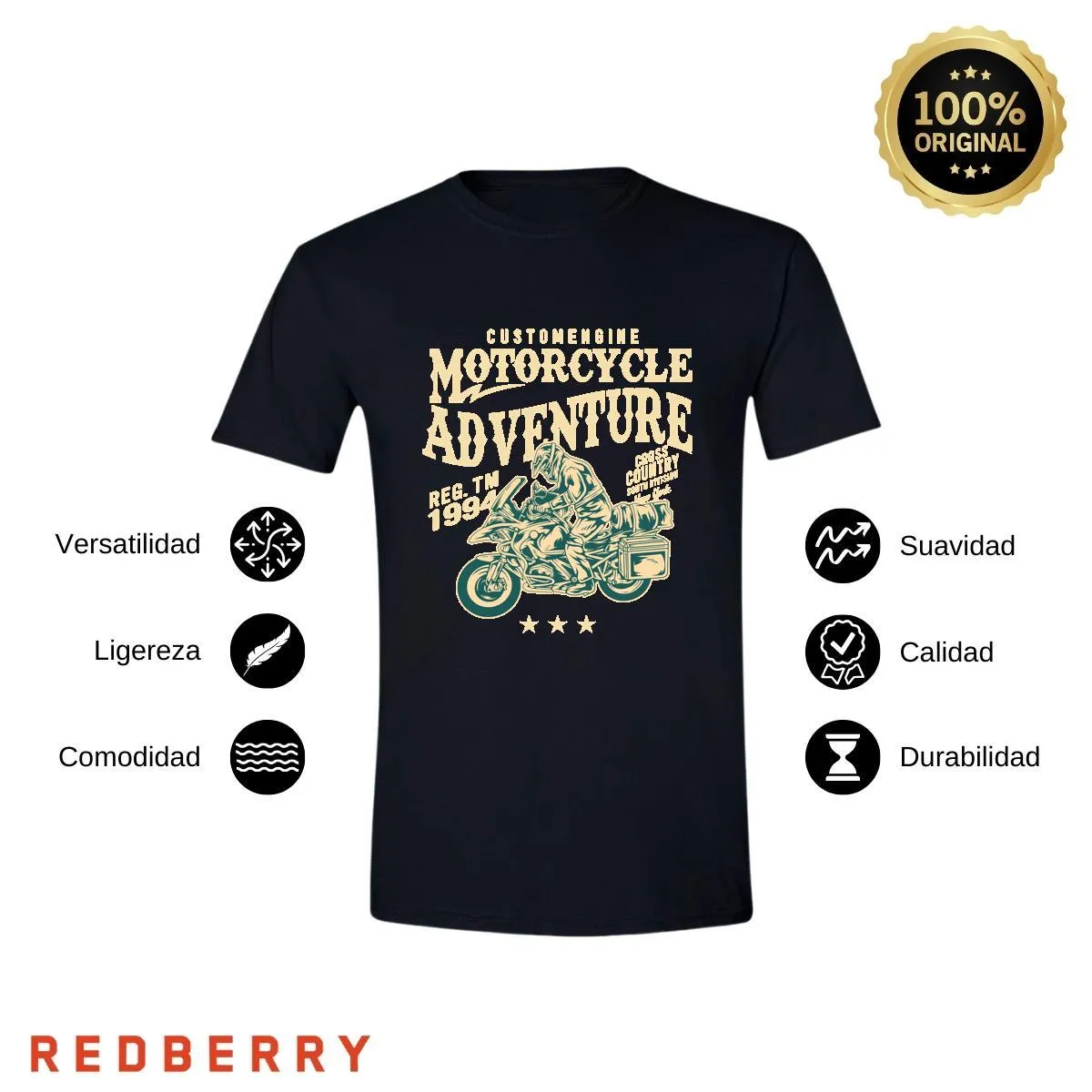 Playera Hombre Motos Biker Motociclista MS1011