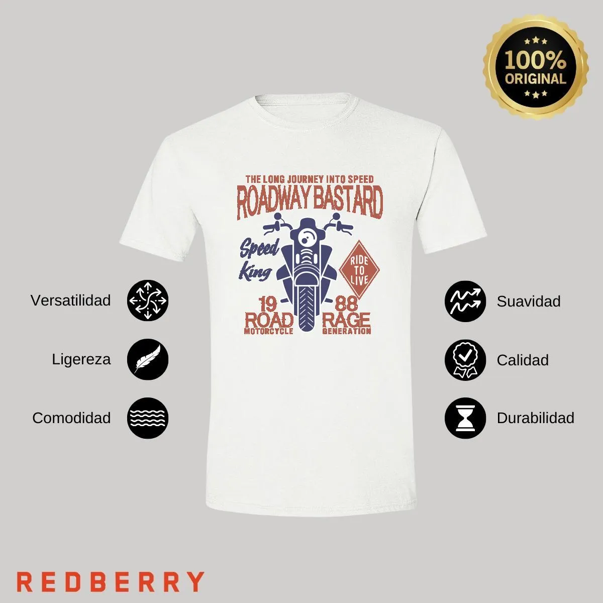 Playera Hombre Motos Biker Motociclista MS1015