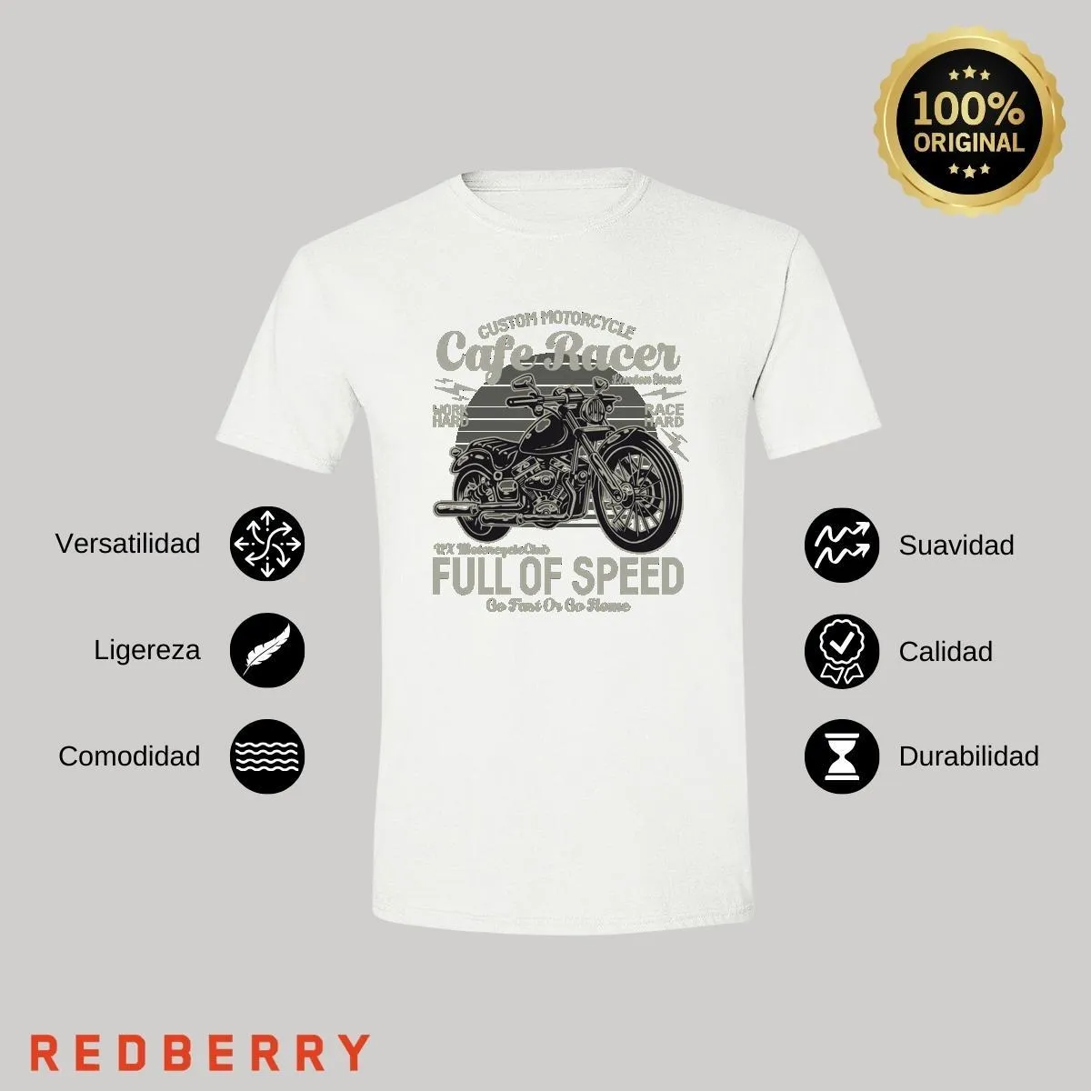 Playera Hombre Motos Biker Motociclista MS1033