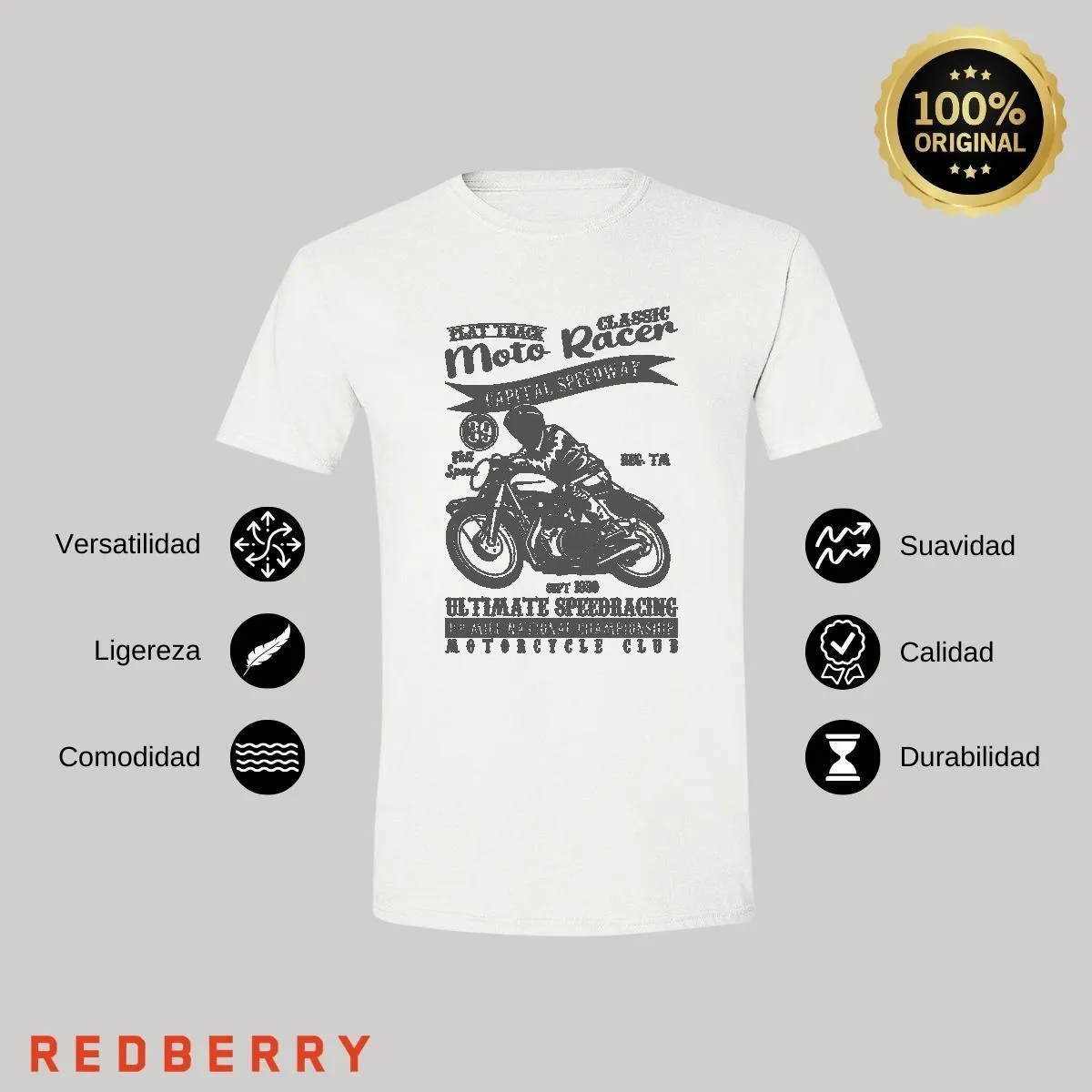 Playera Hombre Motos Biker Motociclista MS1034