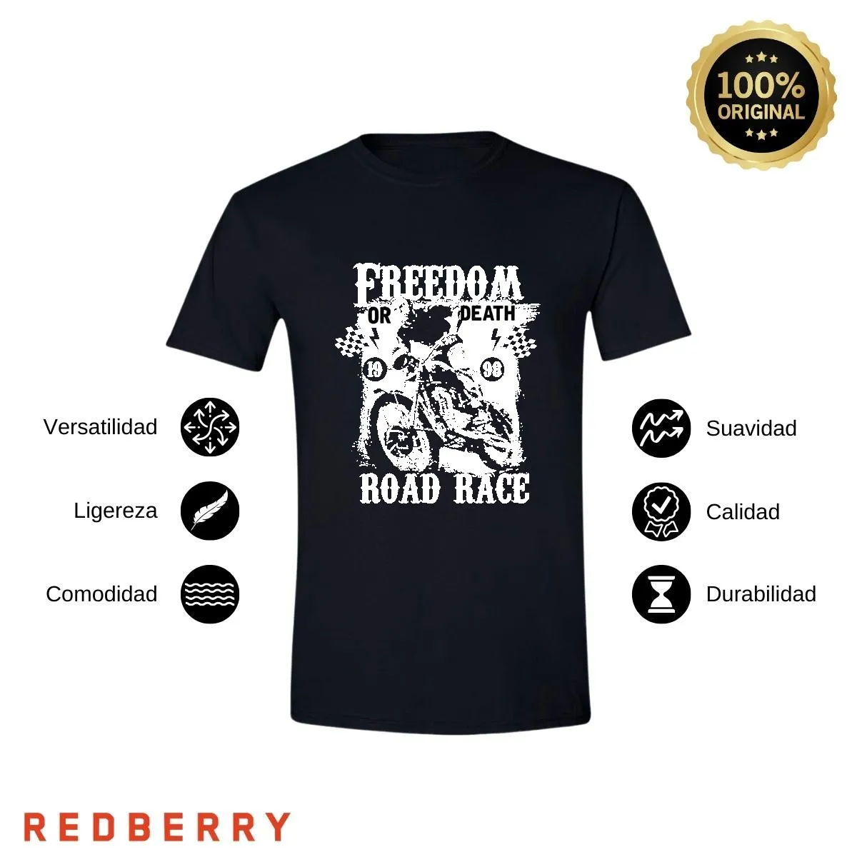 Playera Hombre Motos Biker Motociclista MS2005