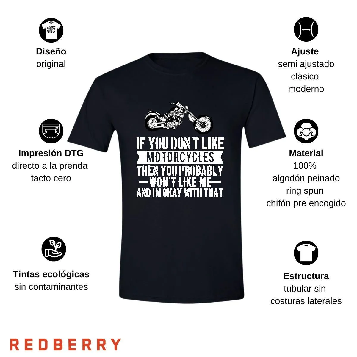 Playera Hombre Motos Biker Motociclista MS2021