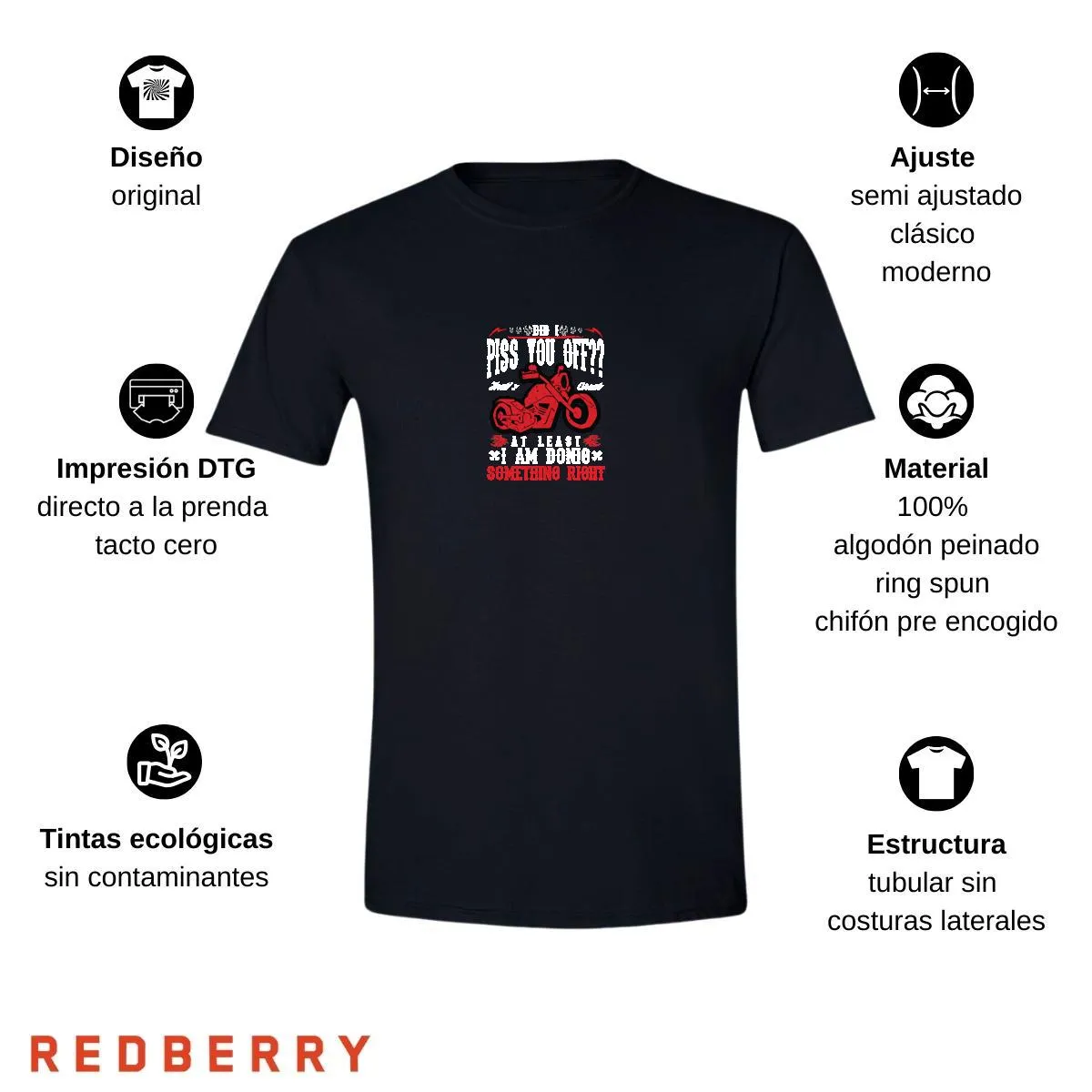 Playera Hombre Motos Biker Motociclista MS2028