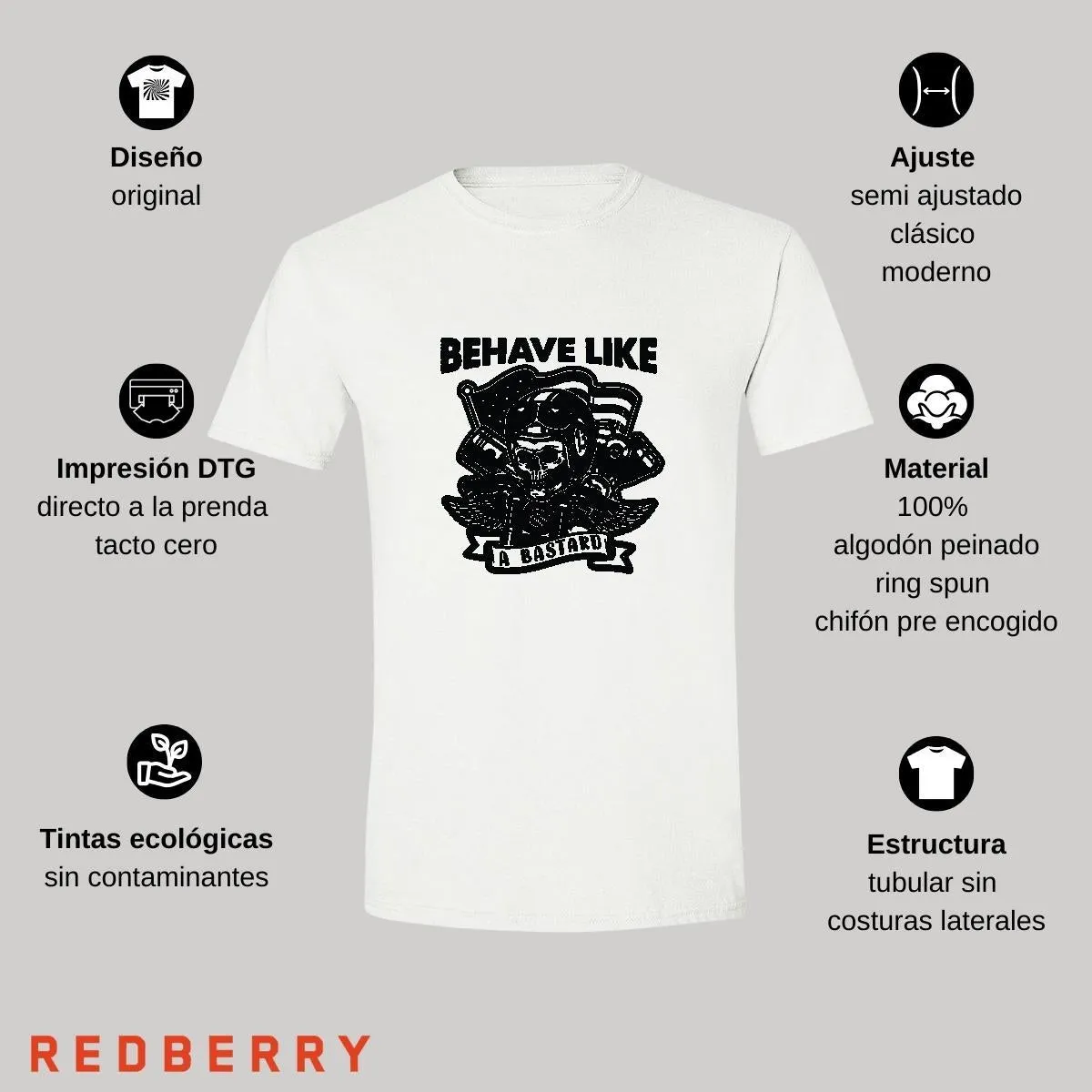 Playera Hombre Motos Biker Motociclista MS2046