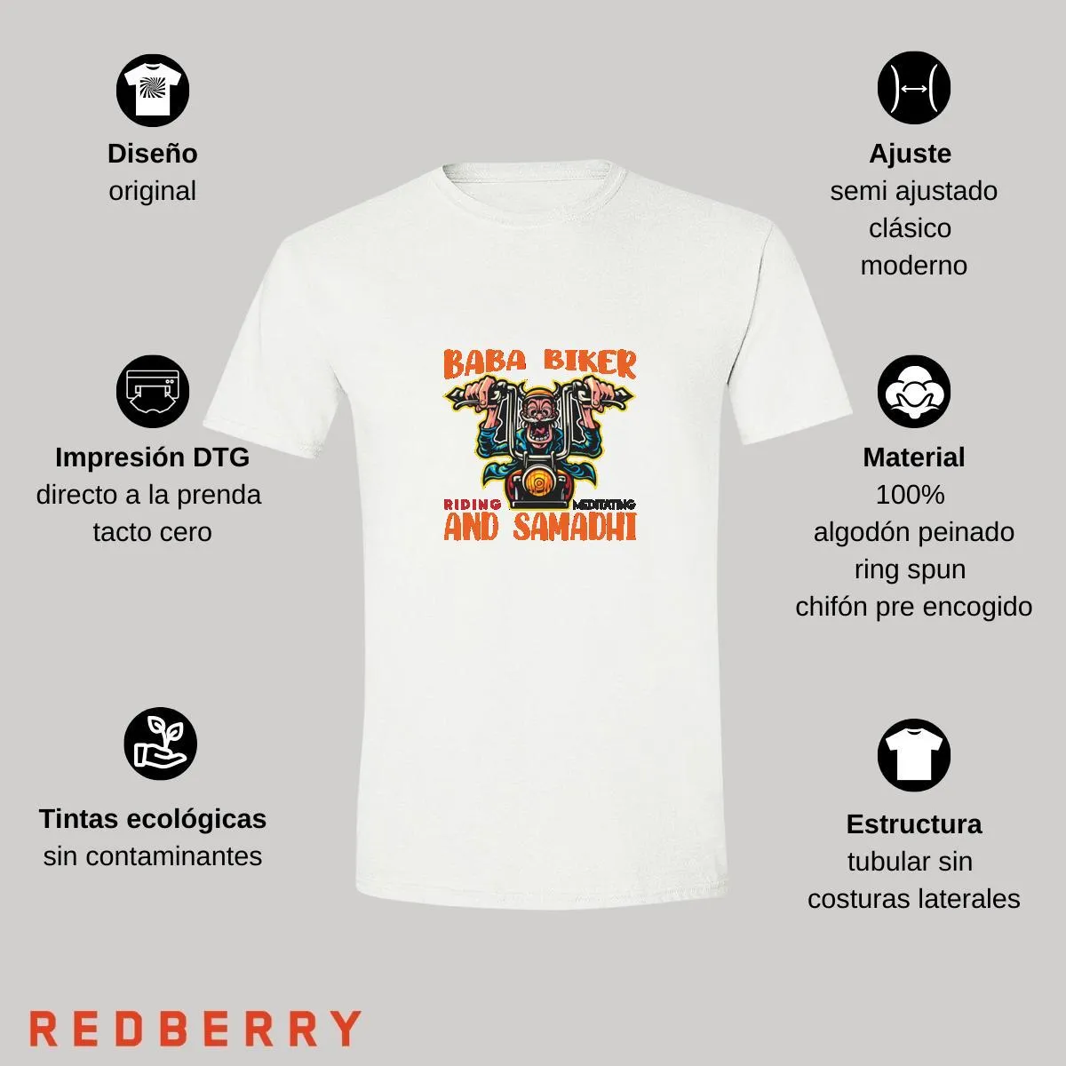 Playera Hombre Motos Biker Motociclista MS2055