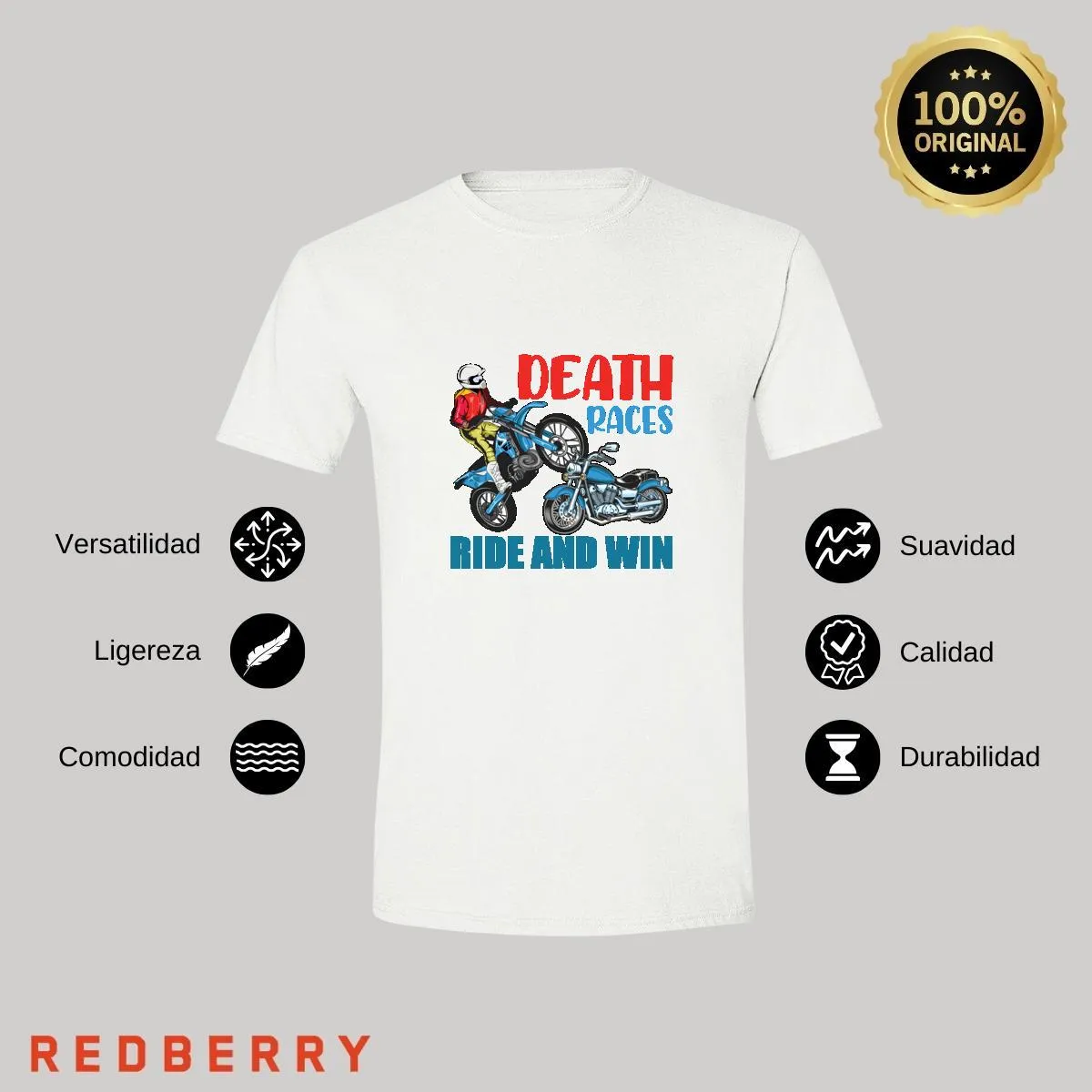 Playera Hombre Motos Biker Motociclista MS2060
