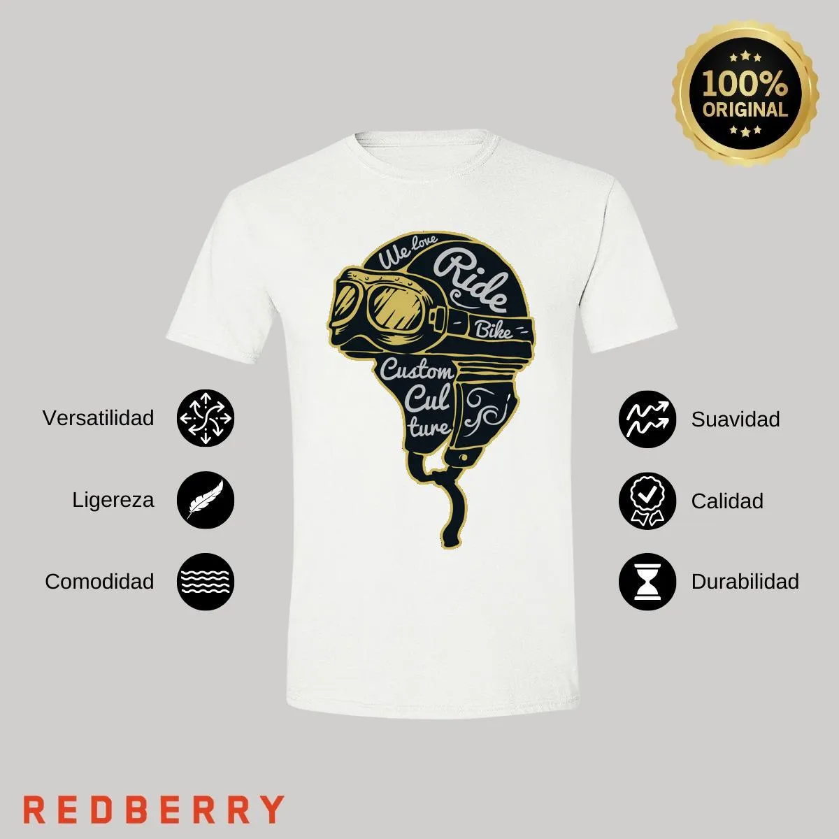 Playera Hombre Motos Biker Motociclista MS2069