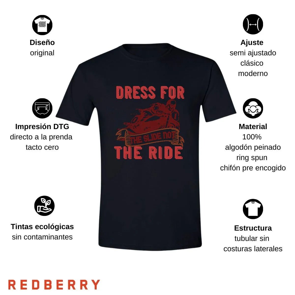 Playera Hombre Motos Biker Motociclista MS3006