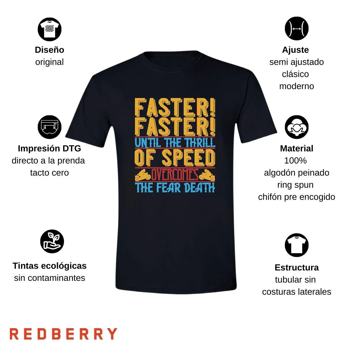 Playera Hombre Motos Biker Motociclista MS3007