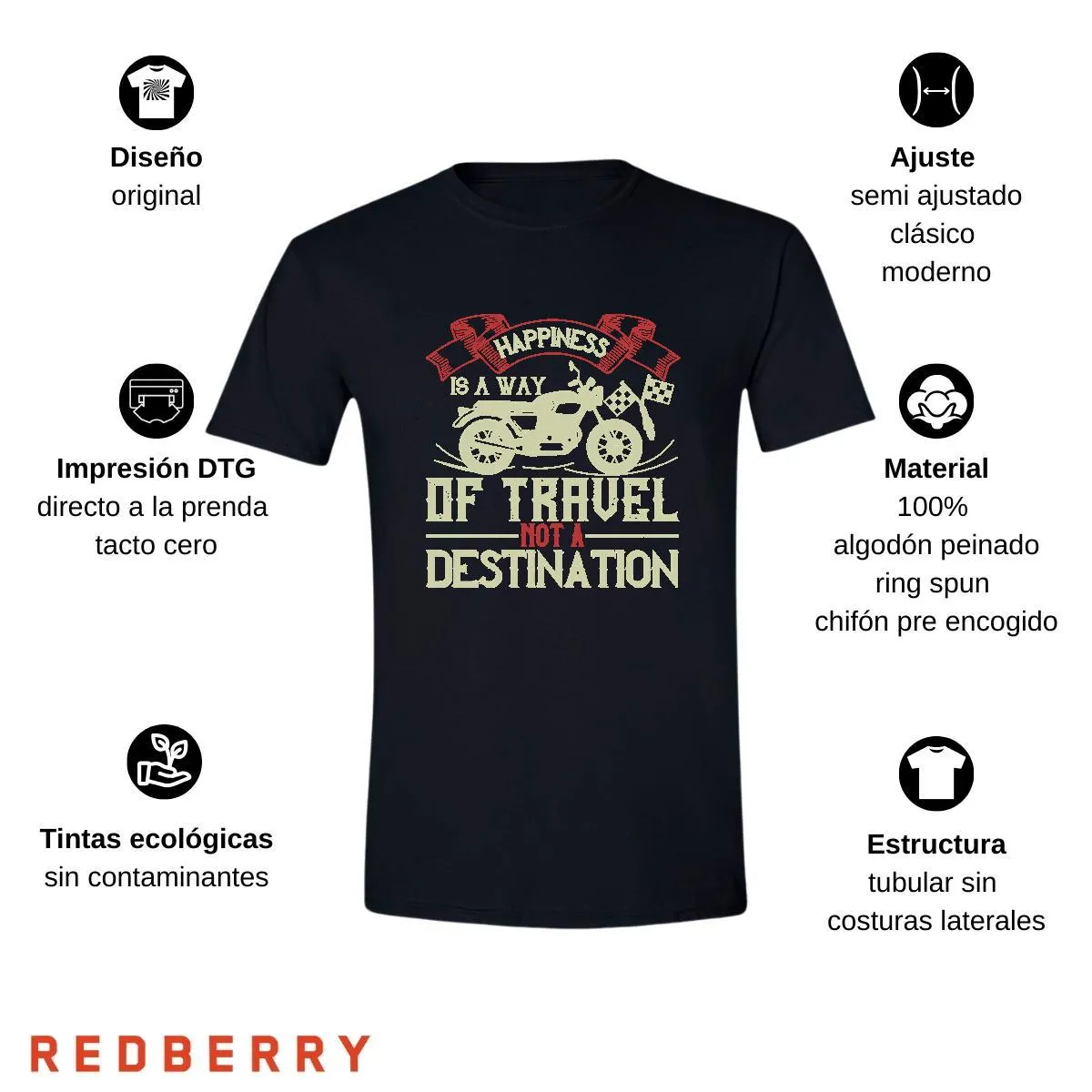 Playera Hombre Motos Biker Motociclista MS3011