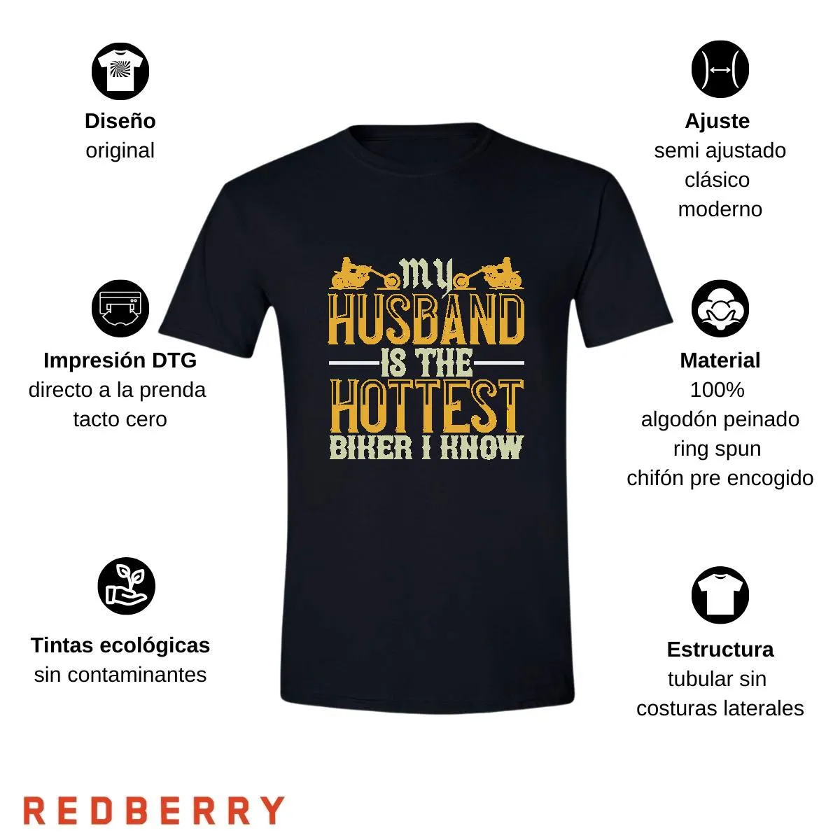 Playera Hombre Motos Biker Motociclista MS3028