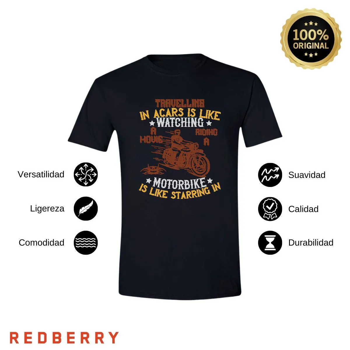 Playera Hombre Motos Biker Motociclista MS3039