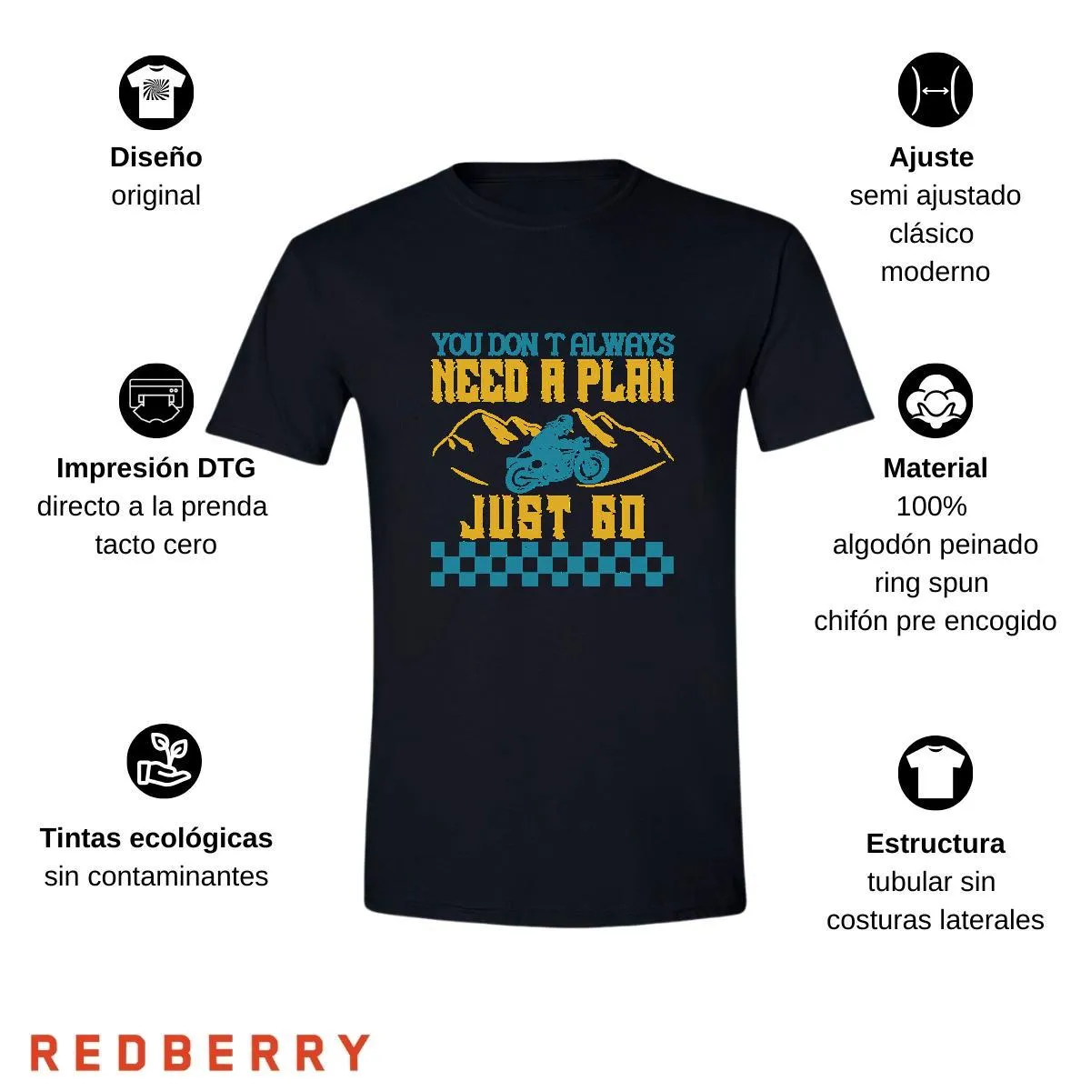 Playera Hombre Motos Biker Motociclista MS3048