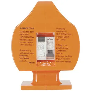 Powertech Portable RCD with 15A to 10A Plug