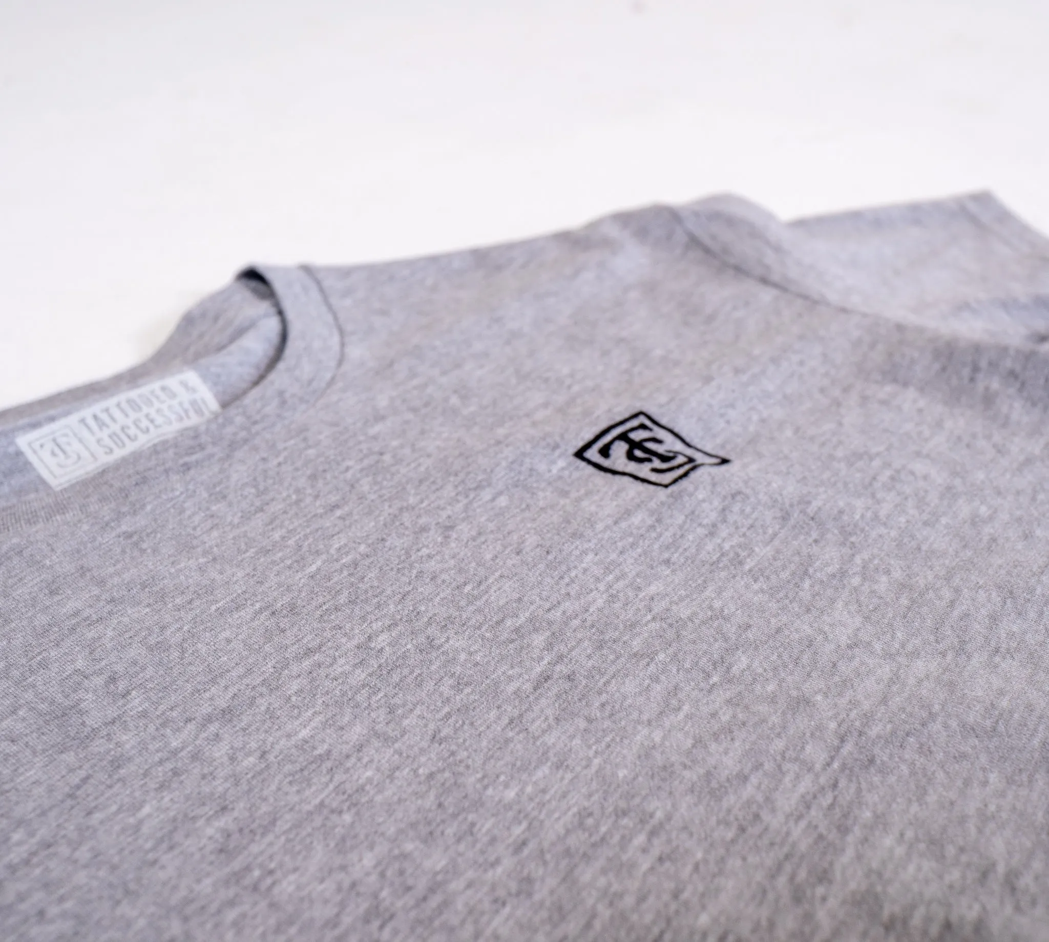 Premium Crop Tee - Athletic Heather