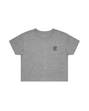 Premium Crop Tee - Athletic Heather
