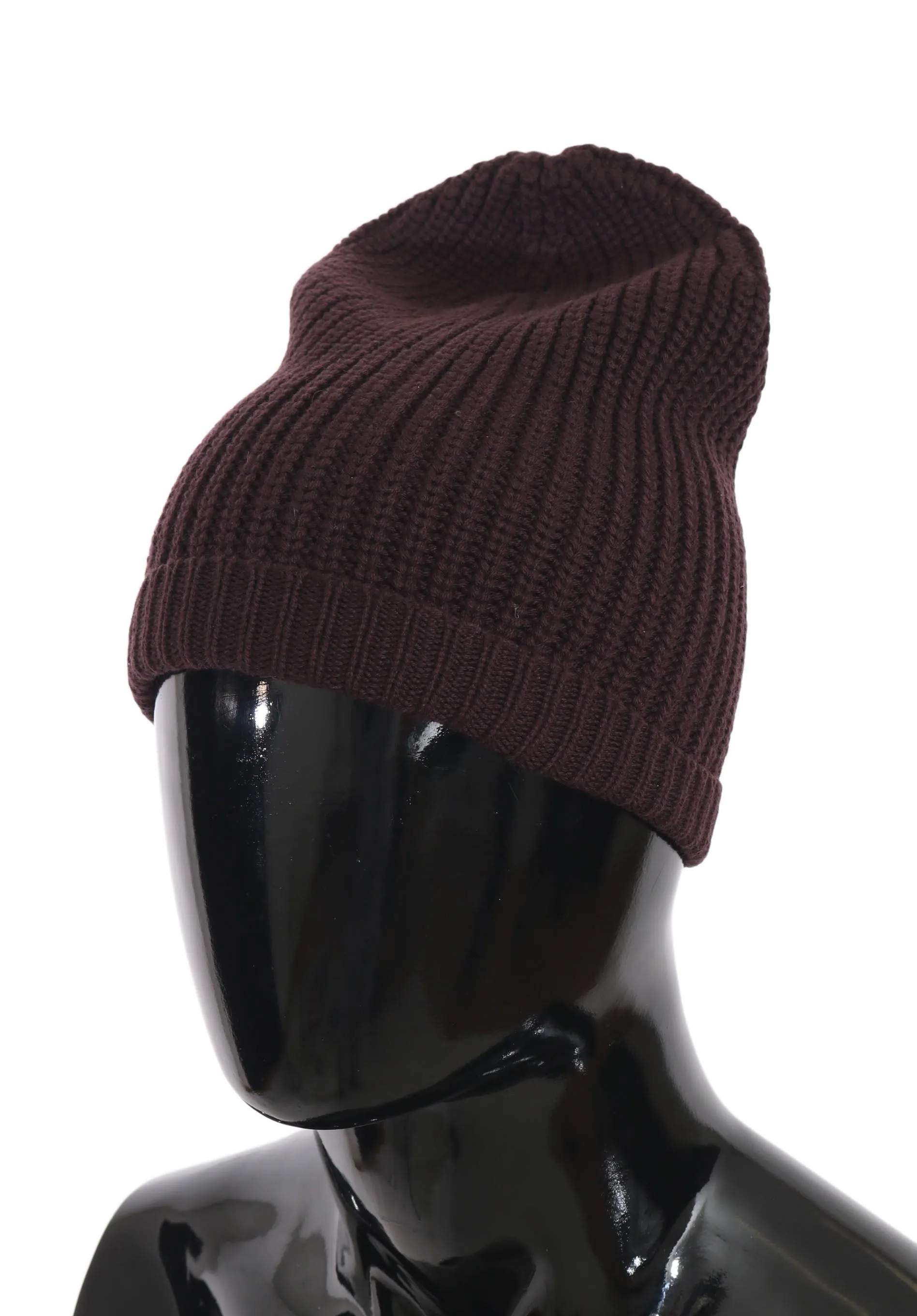 Purple Beanie Cashmere Knit Winter Warm Hat