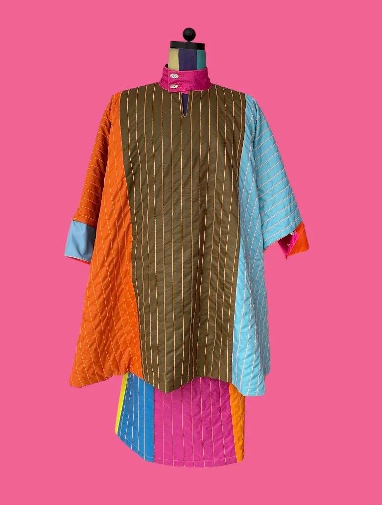 Quilted Reversible Waterproof Poncho