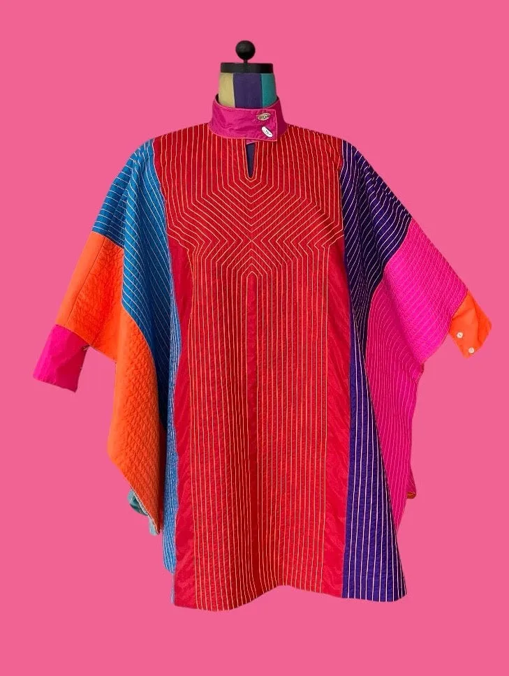 Quilted Reversible Waterproof Poncho