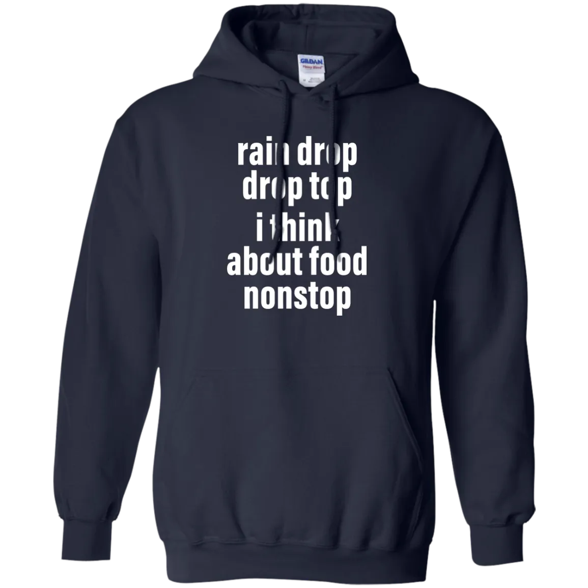 Rain drop drop top I think about food nonstop shirt