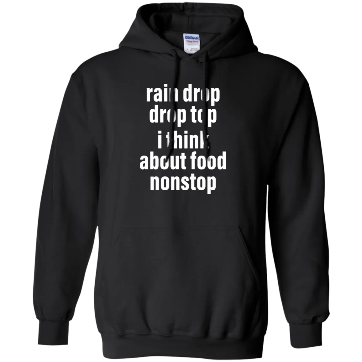 Rain drop drop top I think about food nonstop shirt