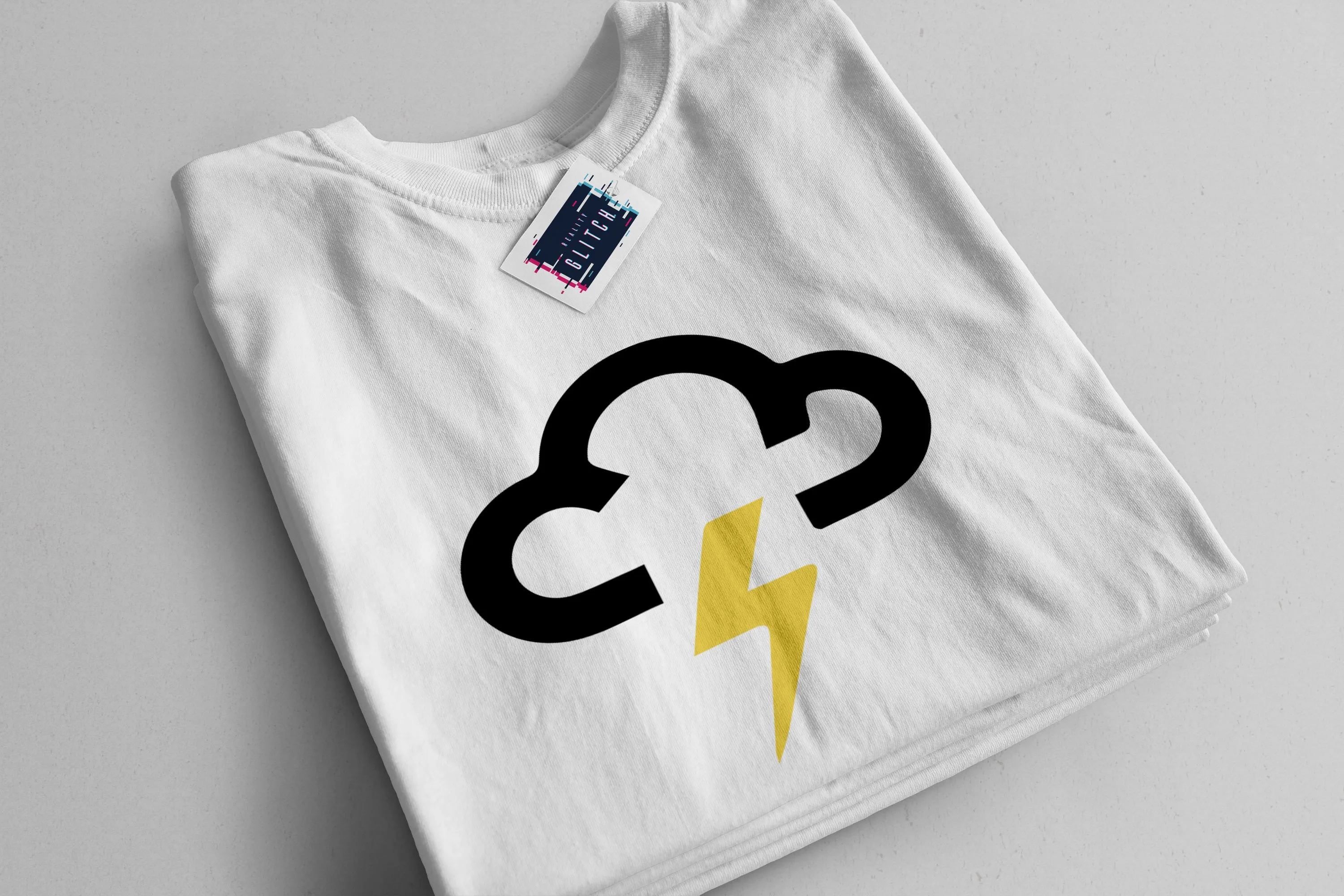 Reality Glitch Lightning Strike Weather Symbol Kids T-Shirt