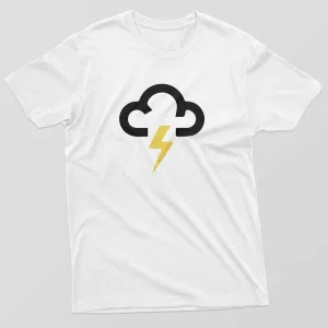 Reality Glitch Lightning Strike Weather Symbol Kids T-Shirt