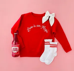 Red Love is our Magic, pullover