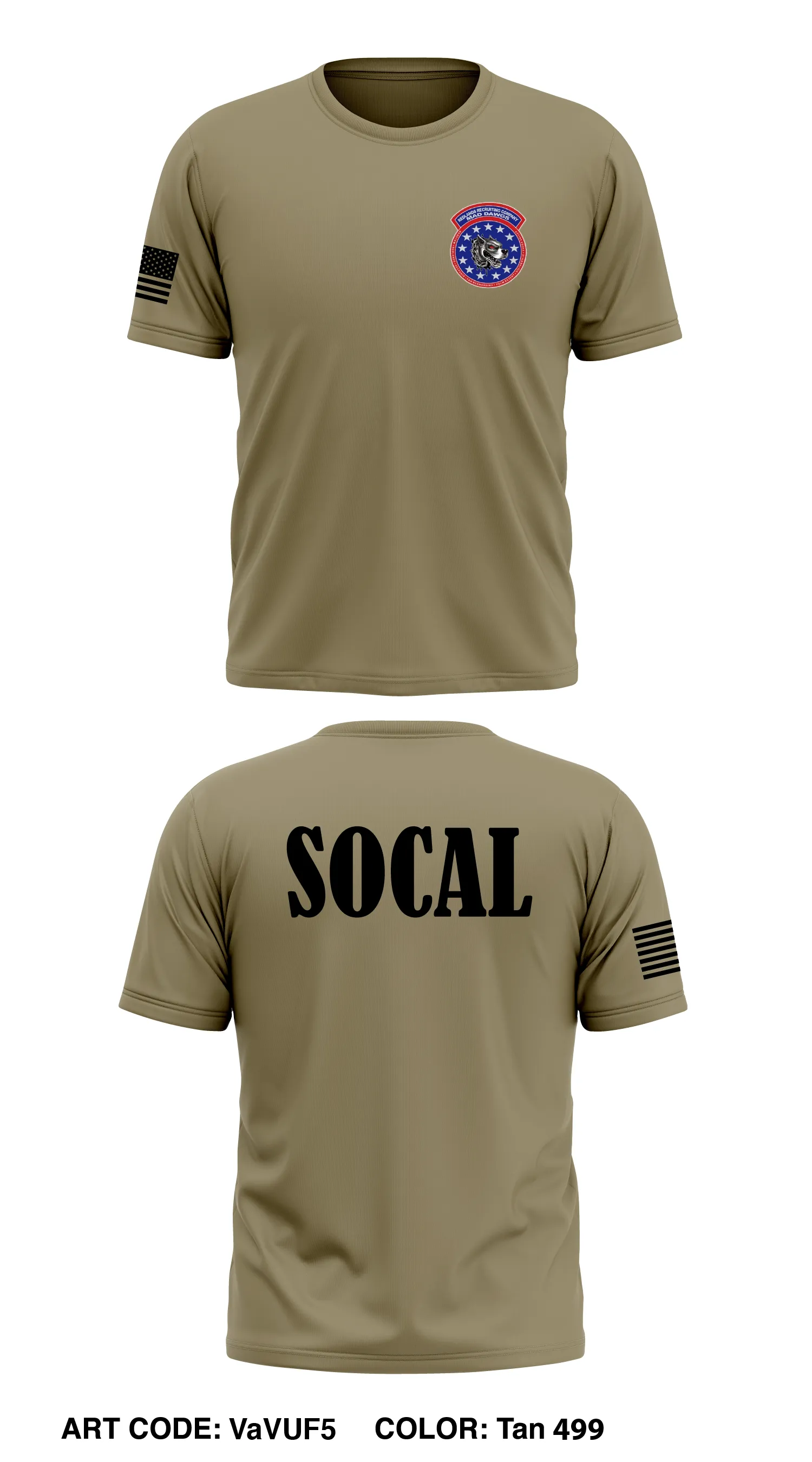 Redlands Recruiting Company, SoCAL BN Store 1 Core Men's SS Performance Tee - VaVUF5