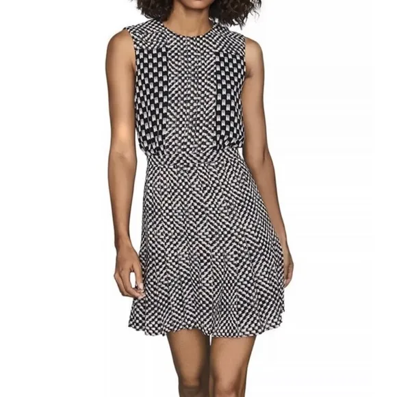 Reiss Nancy Geo-Print Dress