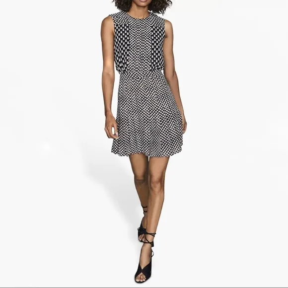 Reiss Nancy Geo-Print Dress