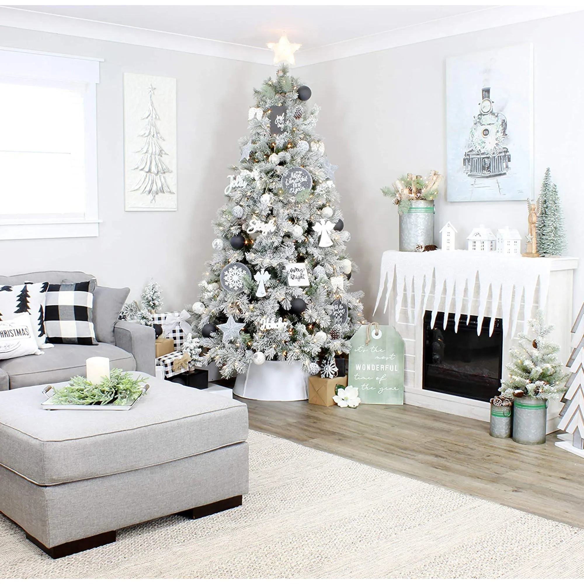 Reversible Christmas/Winter Sign Set (2-Piece Set with 4 Designs)