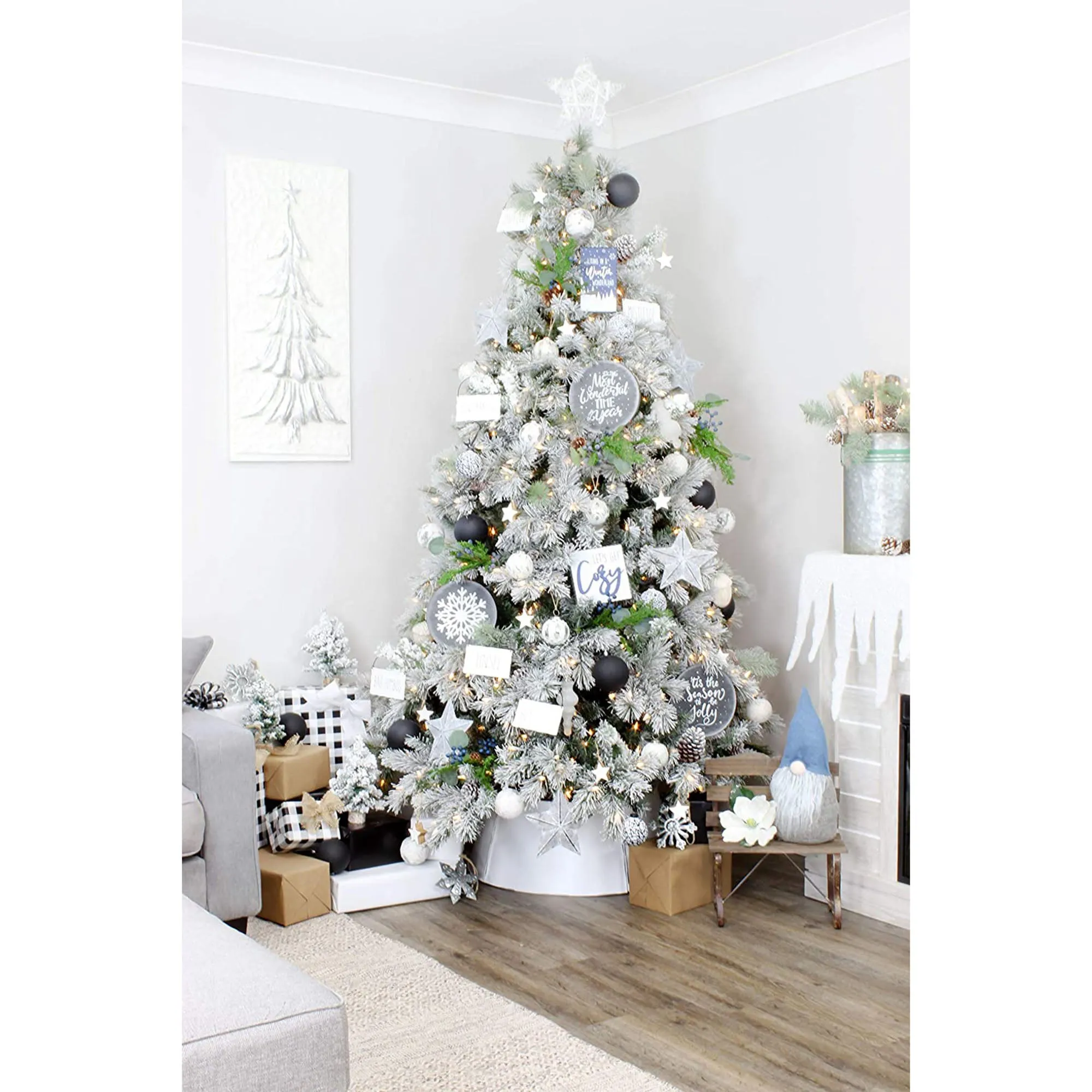 Reversible Christmas/Winter Sign Set (2-Piece Set with 4 Designs)