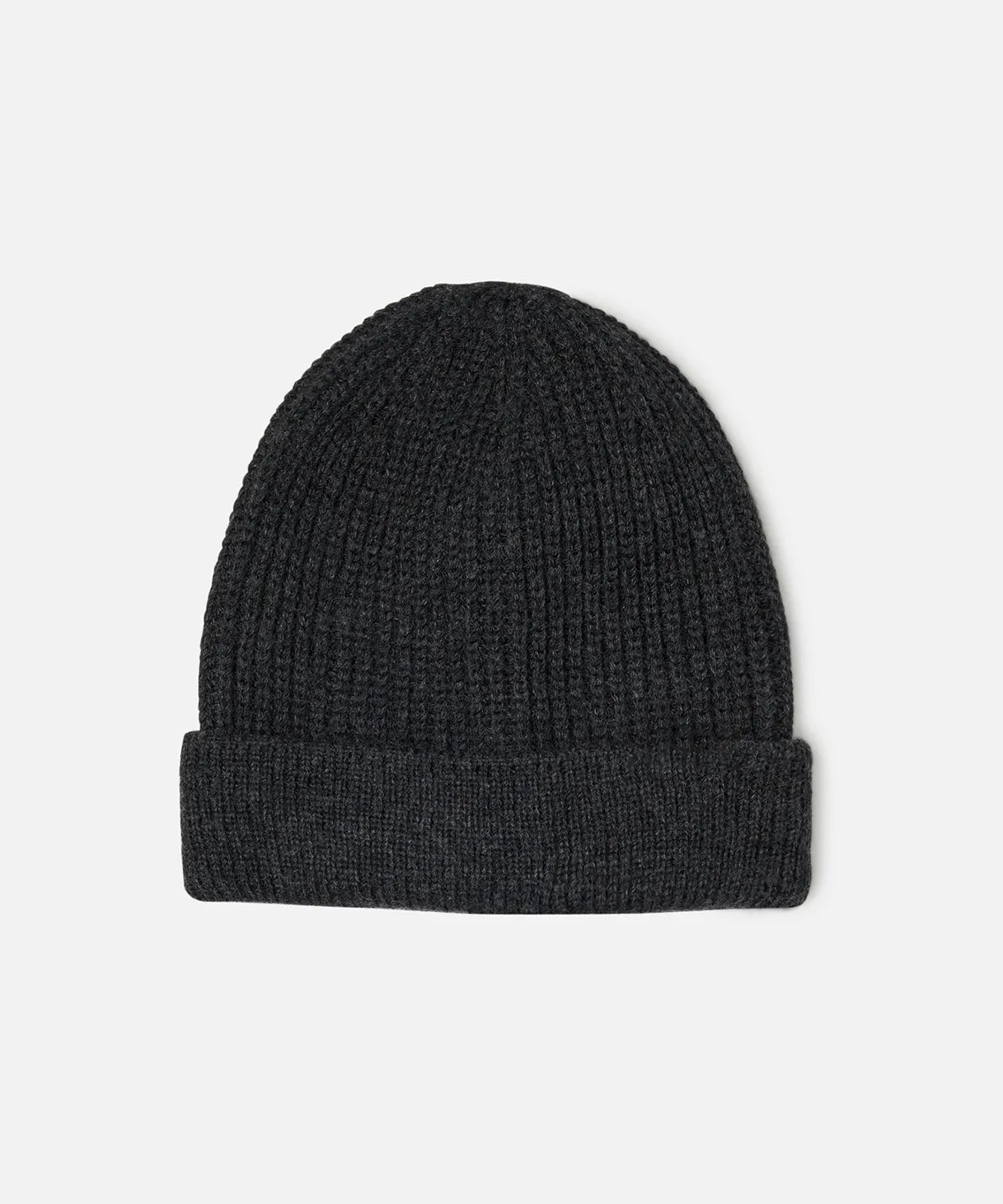 Roll Beanie - Charcoal Marle