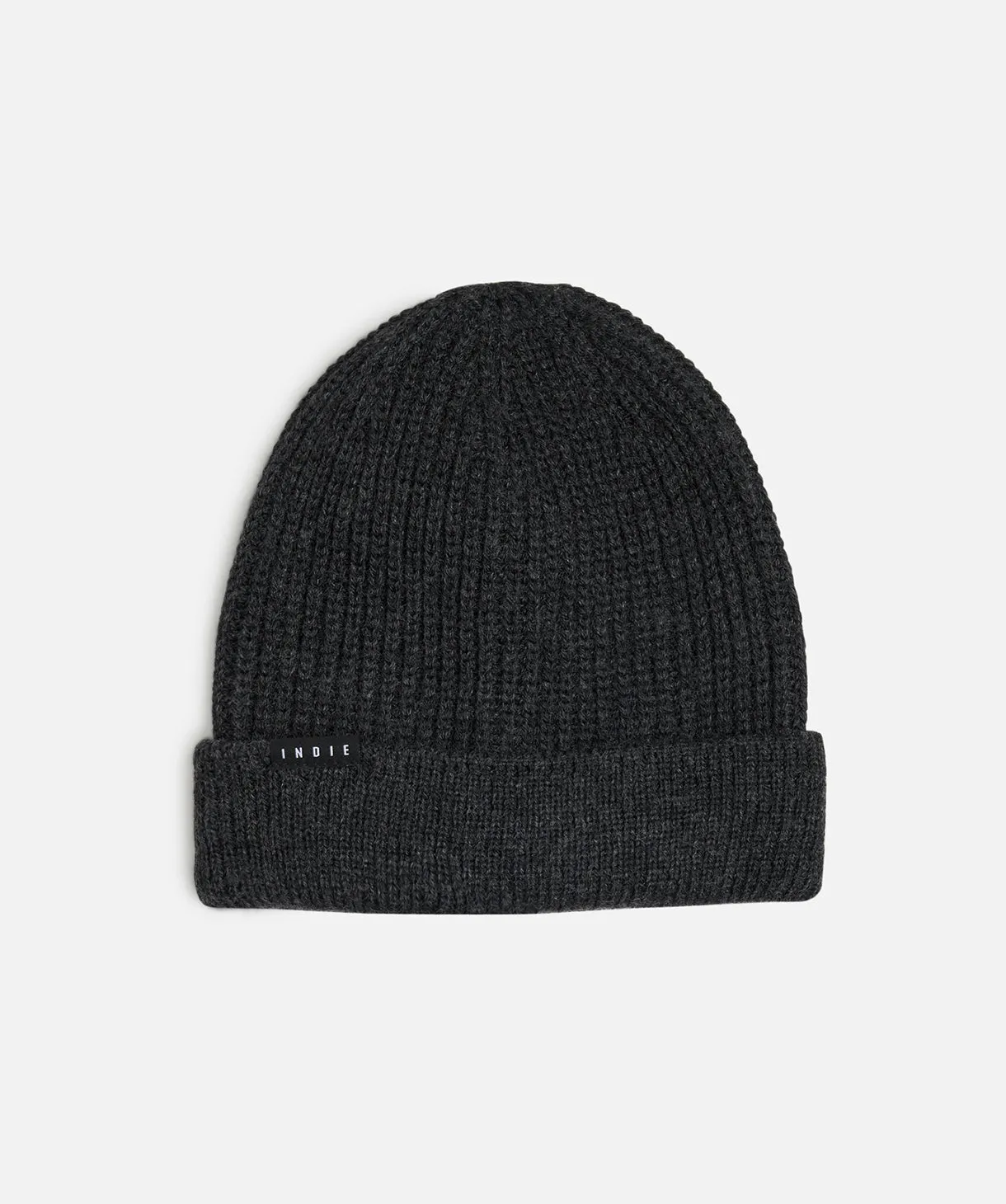 Roll Beanie - Charcoal Marle