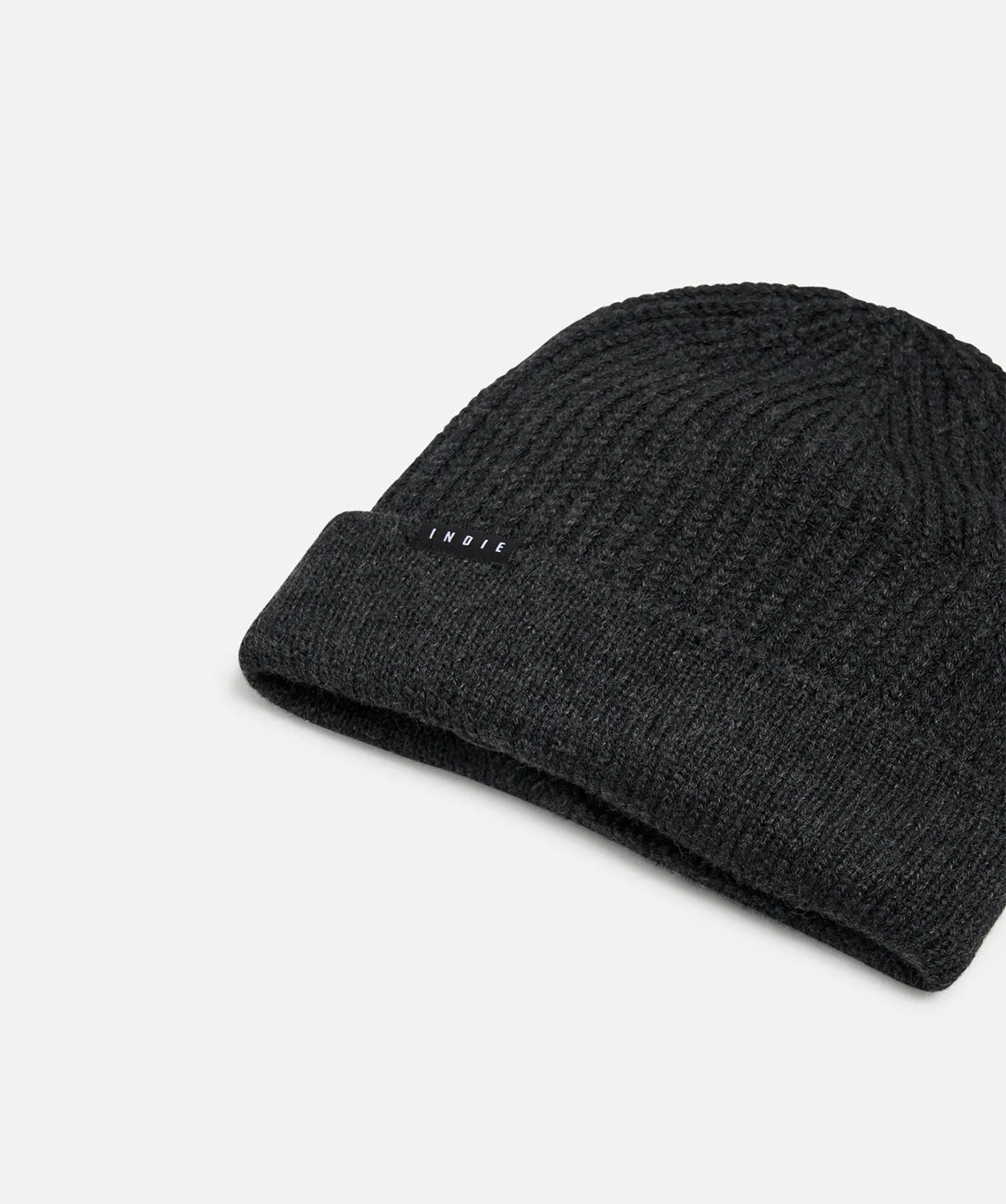 Roll Beanie - Charcoal Marle