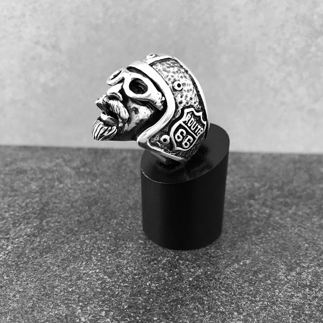 Route 66 "Will Rogers Highway" Sterling Silver Biker's Ring