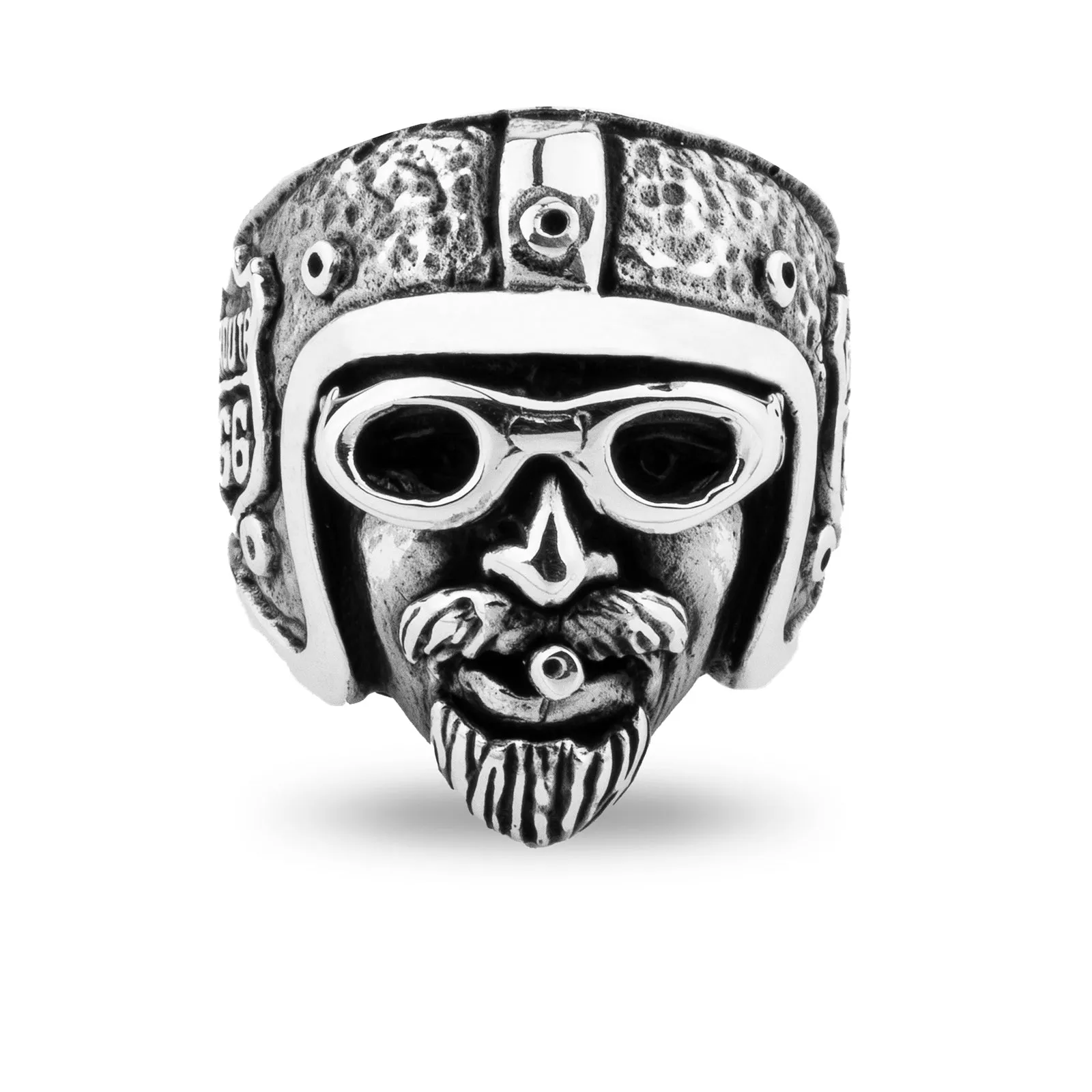 Route 66 "Will Rogers Highway" Sterling Silver Biker's Ring